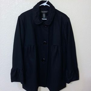 Lane Bryant Black Wool Blend Coat. Sz 18/20